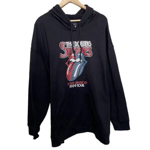 The Rolling Stones 1989 North American Tour Fleece Hoodie Women’s Plus Size 4X